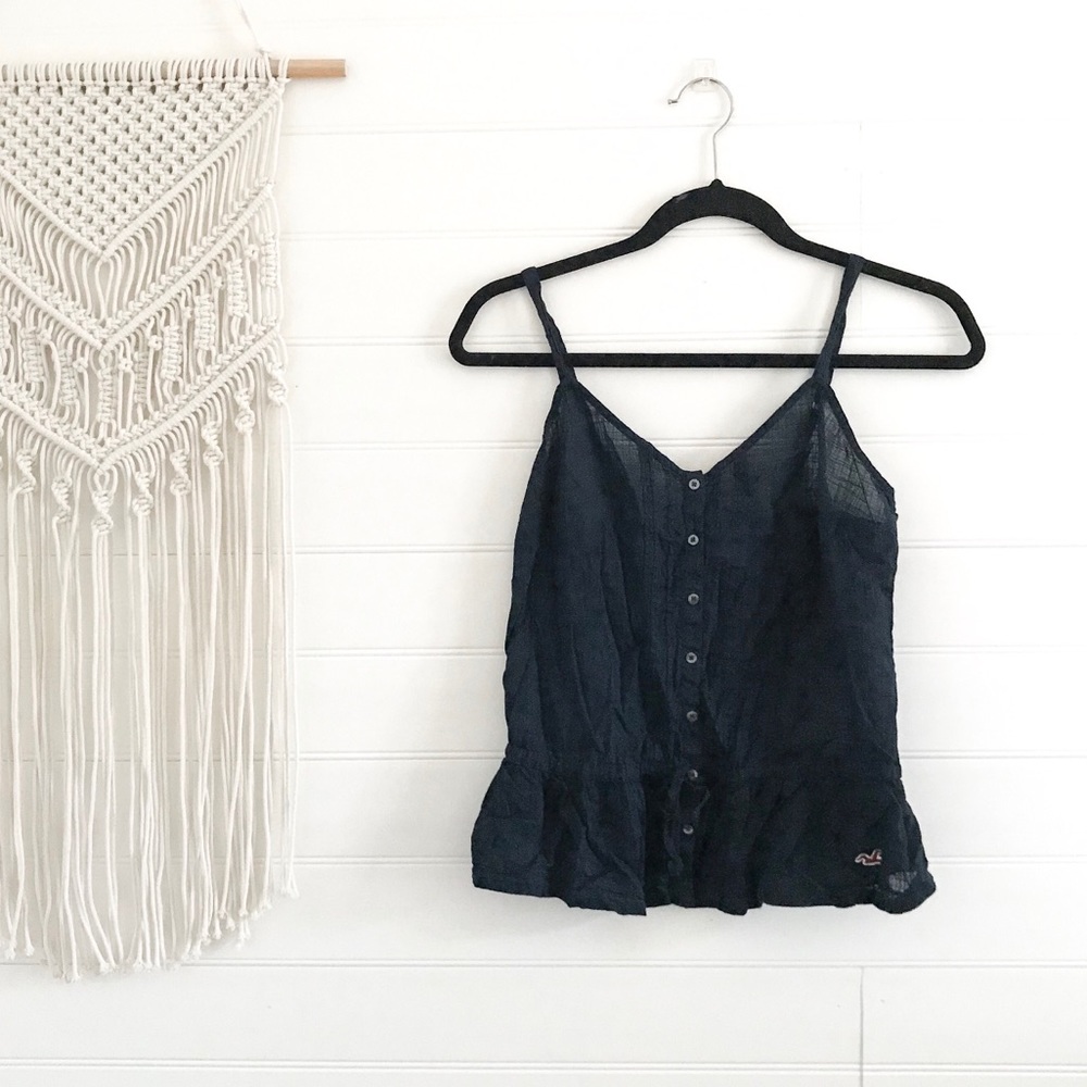 Hollister Navy Blue Tank Top